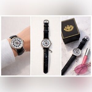Y2K Juicy Couture Heart Face Watch • New in Box • Leather Strap